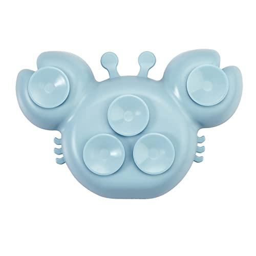 PandaEar Feeding Set Teller Löffel Silikon Blau/Grün Saugnapf