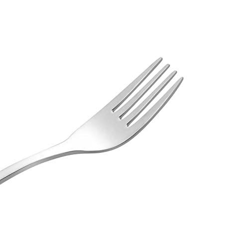 PandaEar Utensils Kinderbesteck Edelstahl Silber 6er Set abgerundet