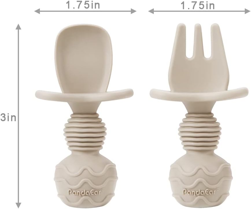 PandaEar Feeding Set Silikon 6-teilig mit Saugnapf