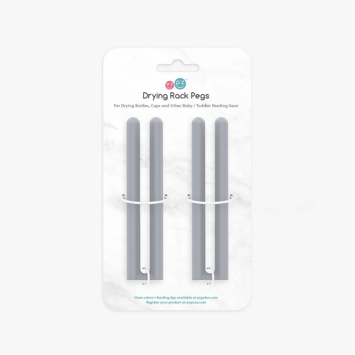ezpz Cleaning Drying Rack Pegs Stifte Grau Ersatz