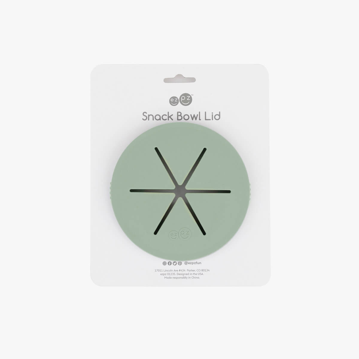 ezpz Accessories Snack Bowl Lid Silikondeckel Sage