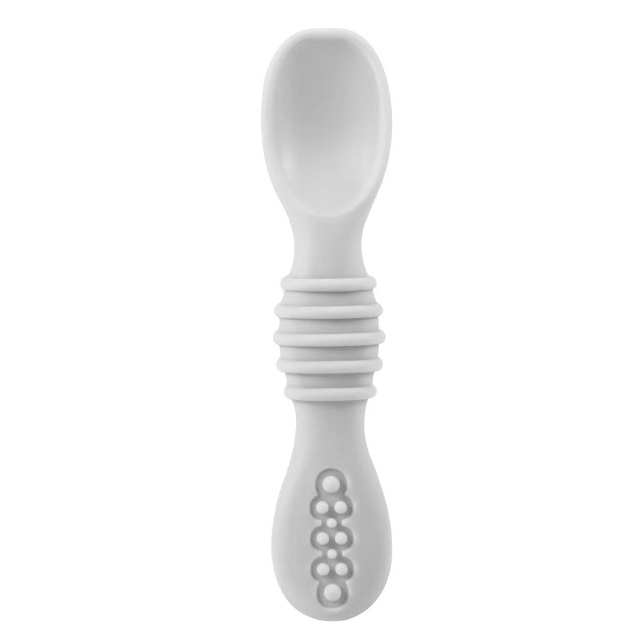PandaEar Plates Saugteller Baby 3er Silikon mit Löffel Creme