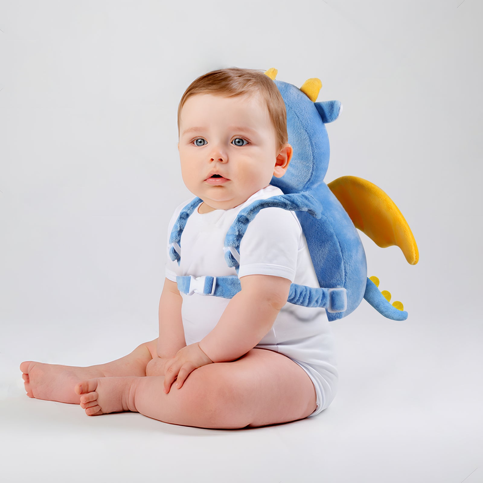 PandaEar Safety Kopfschutz Rucksack Baby Blau