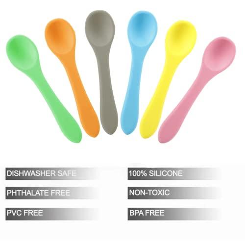 PandaEar Utensils Silikonlöffel 6er Multicolor