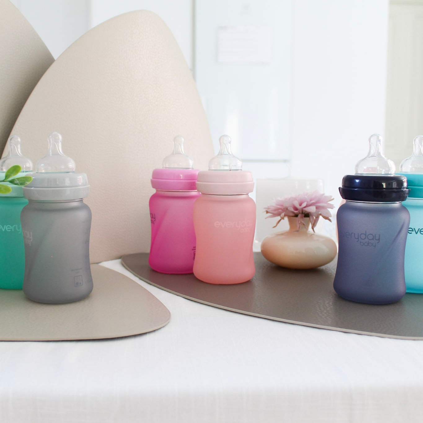 Everyday Baby Glass Bottles Babyflasche Glas 150 ml Mint Green