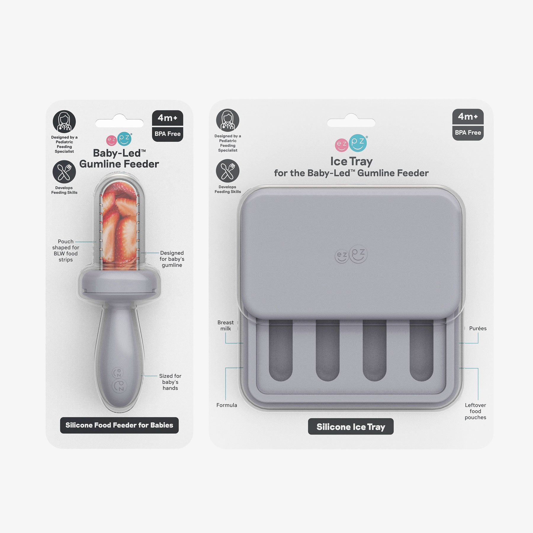 ezpz BLW Readiness Bundle Set Fruchtsauger + Eisform