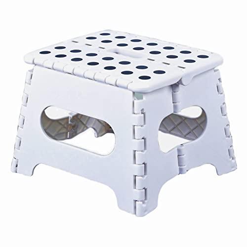 PandaEar Tritthocker faltbar Weiß 19cm rutschfest