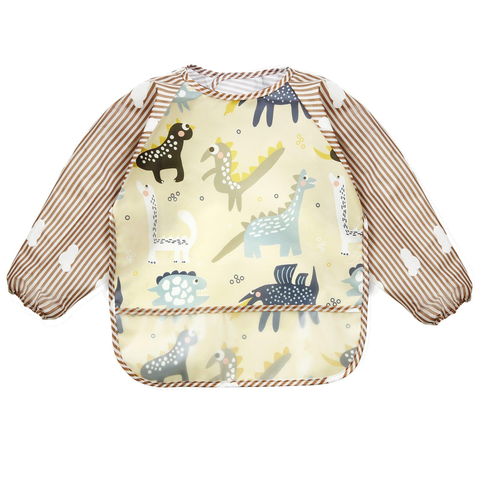 PandaEar Bibs Langarmlätzchen 3er Pack wasserdicht 6-36 Monate