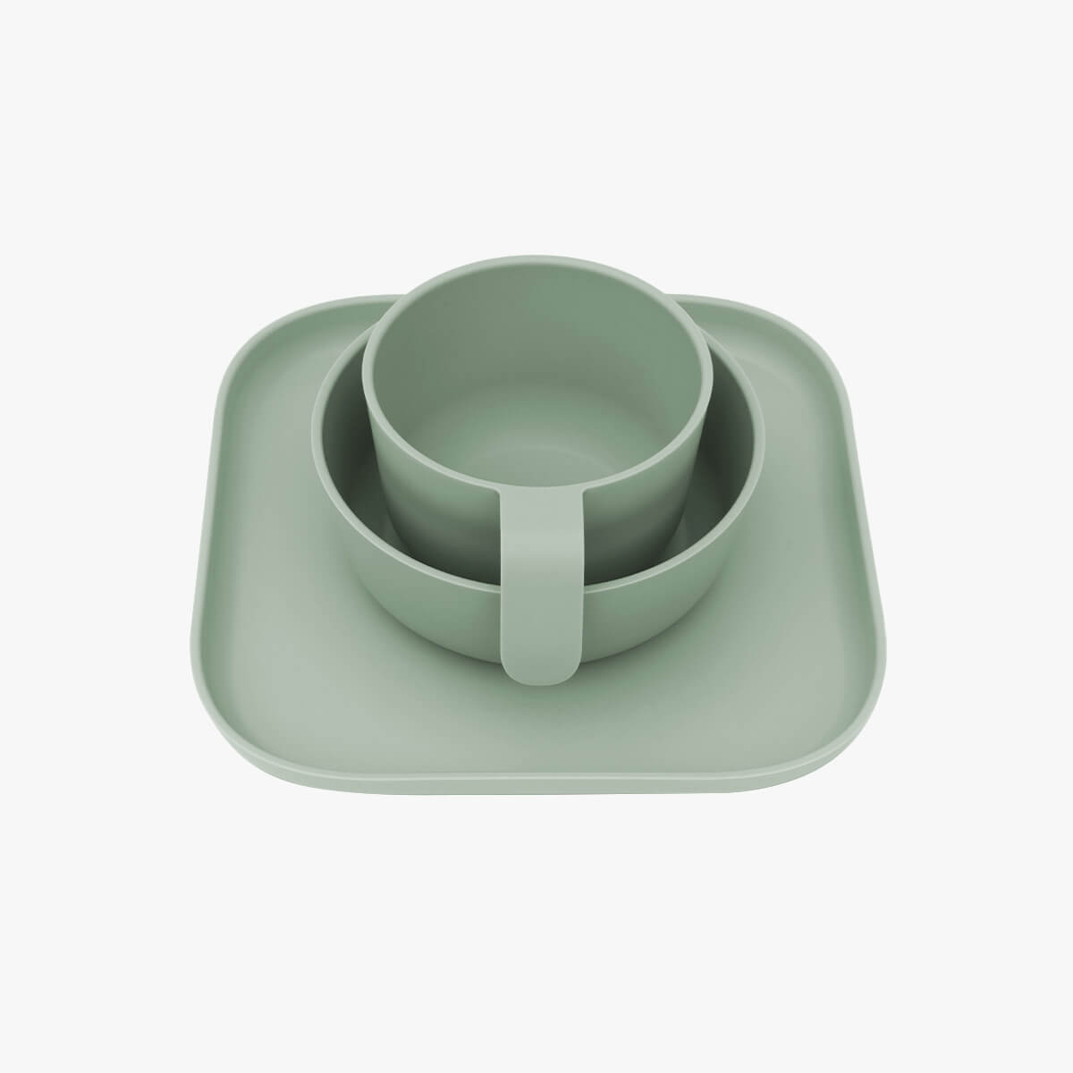 ezpz Basics Mealtime Set Geschirr 3tlg Pewter