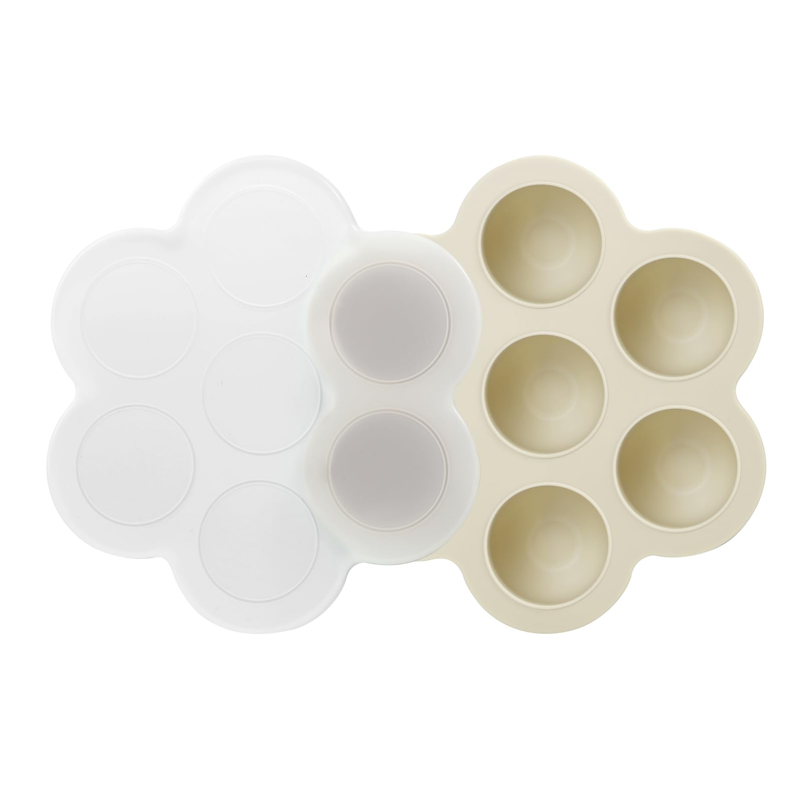 PandaEar Einfrierschale Silikon mit Deckel 3er Babybrei 1oz