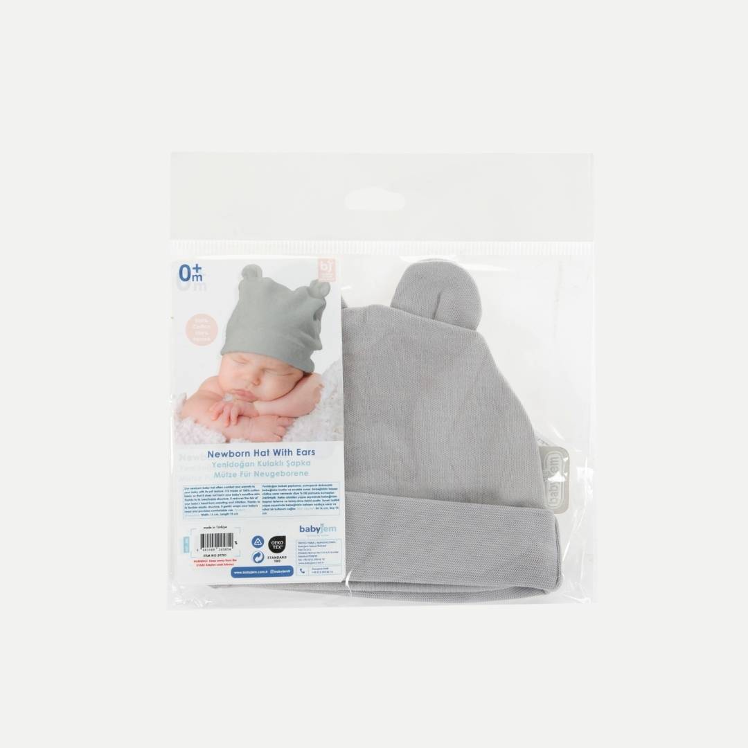 BabyJem Uyku Babymütze Ohren Baumwolle waschbar
