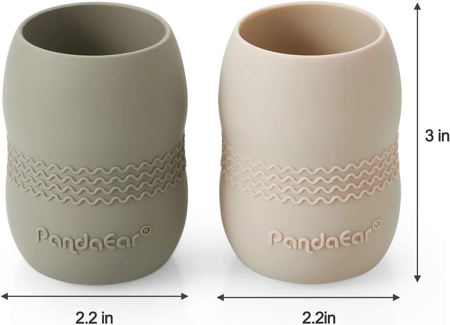 PandaEar Feeding Set Silikon 6-teilig mit Saugnapf