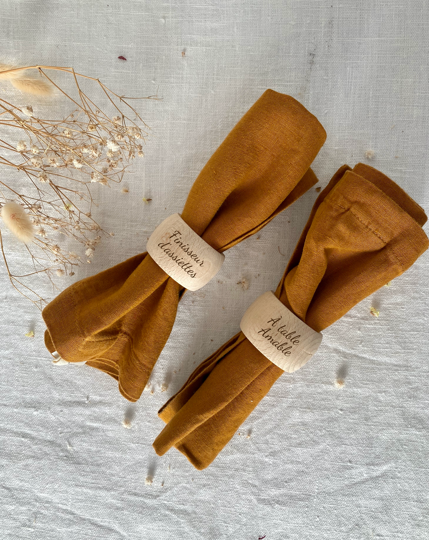 Les Petits Citrons Le Repas Serviettenring Holz 4,2cm graviert