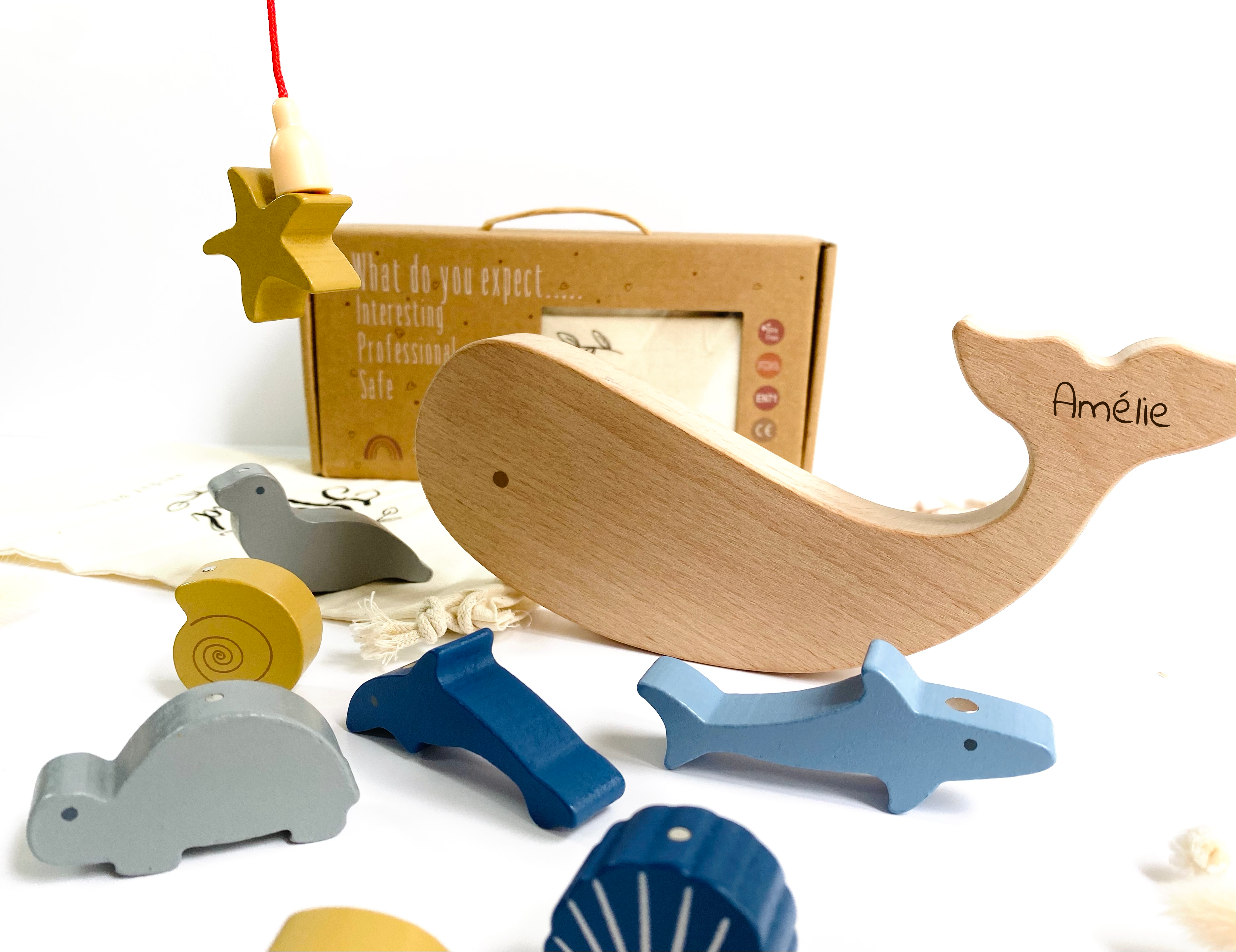 Les Petits Citrons Le Jeu Barnabé Angelspiel Holz magnetisch
