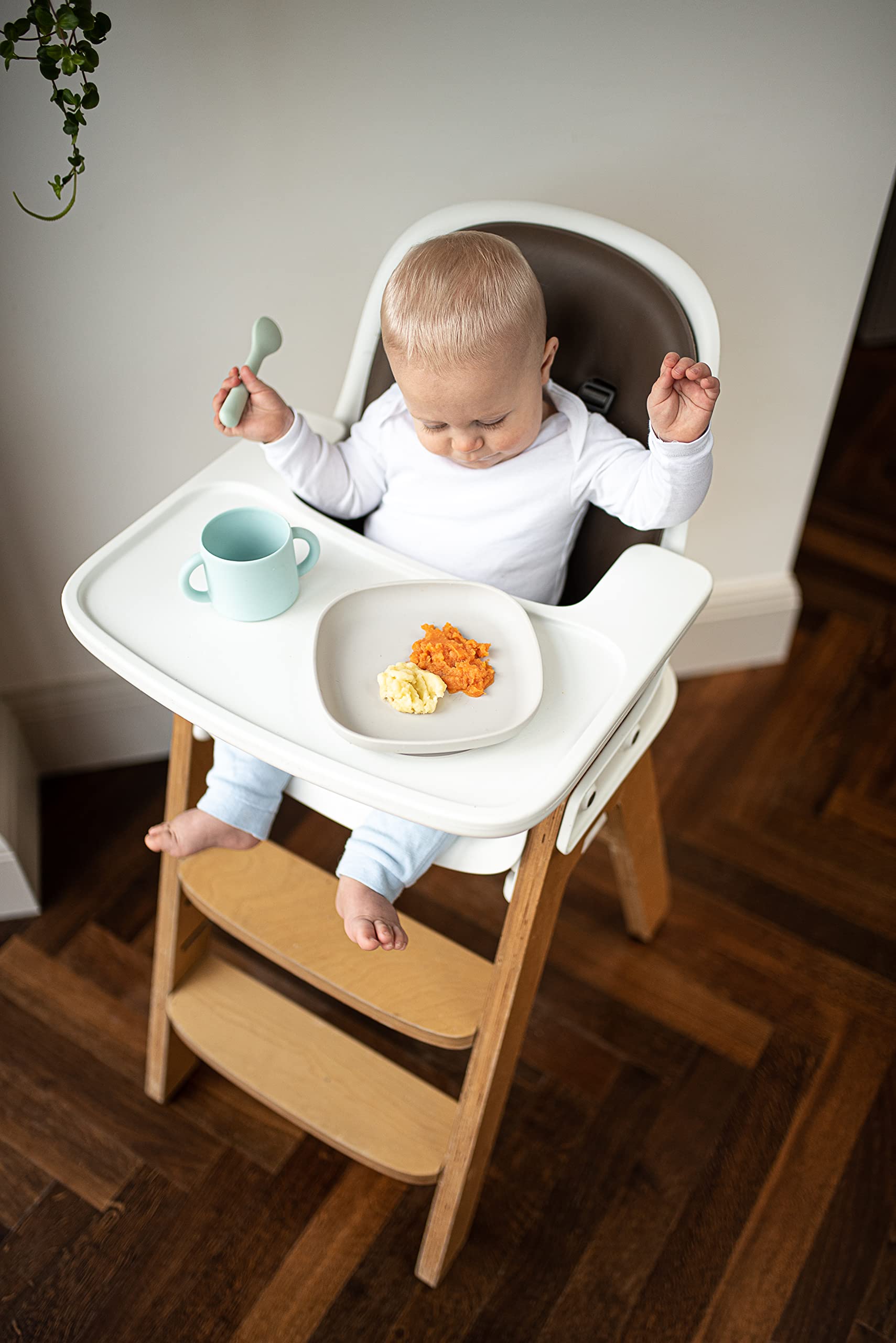 ana baby Weaning Doppelhand-Silikonbecher 2 Stück Trinklernen