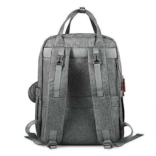 PandaEar Wickelrucksack Grau Oxford wasserdicht groß