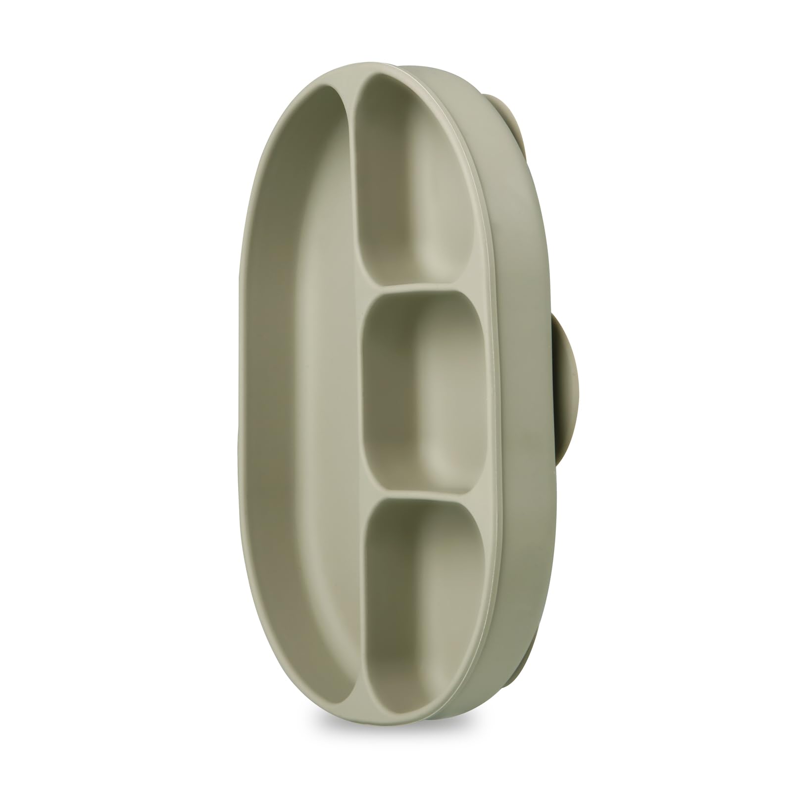 PandaEar Plates Saugteller Silikon 3er Pack mit Fächern