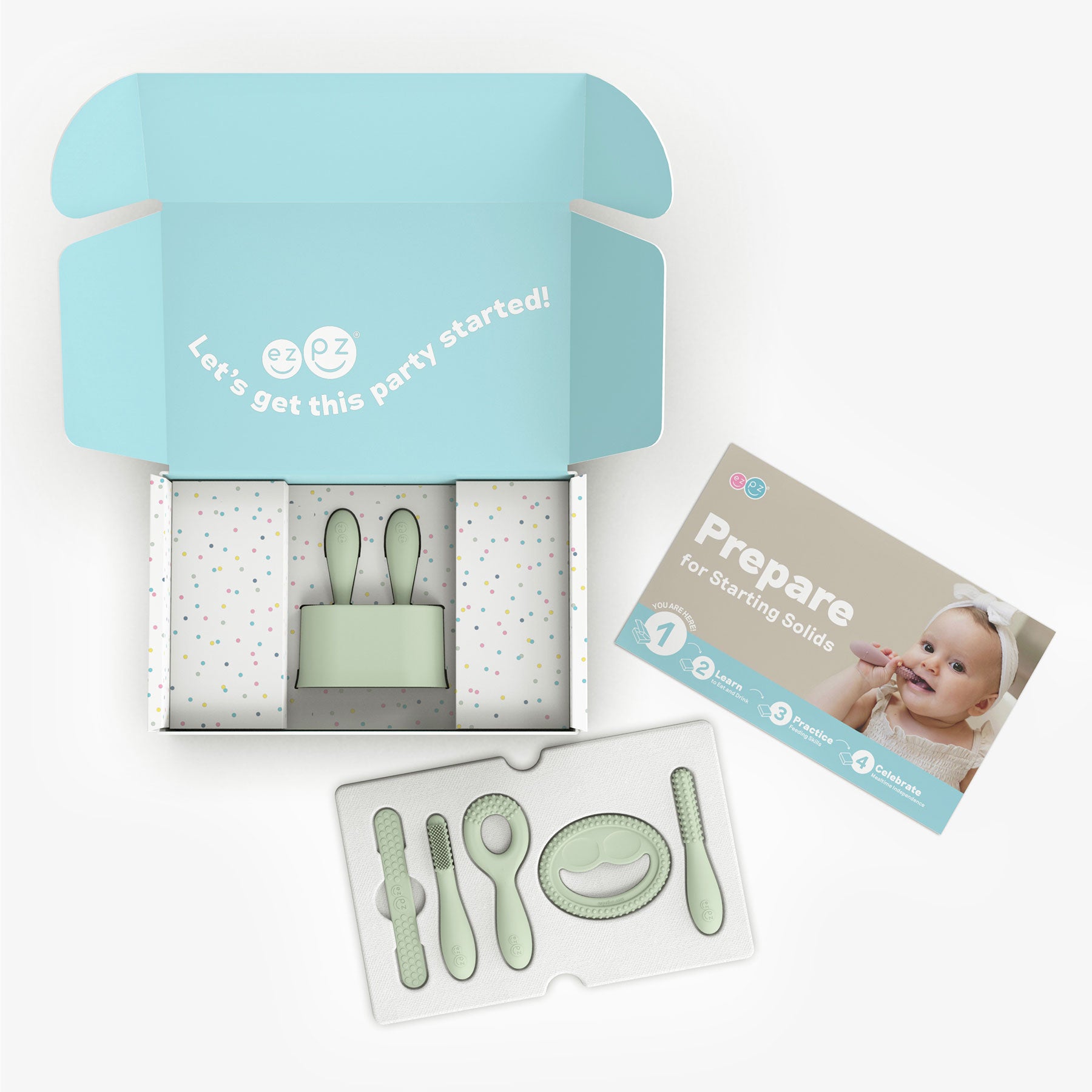 ezpz Kits Bundles Kit 1+2+3 Esslern-Set Silikon Sage