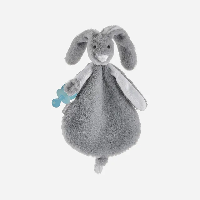 BabyJem Oyuncak Schmusetuch Hase mit Schnullerband
