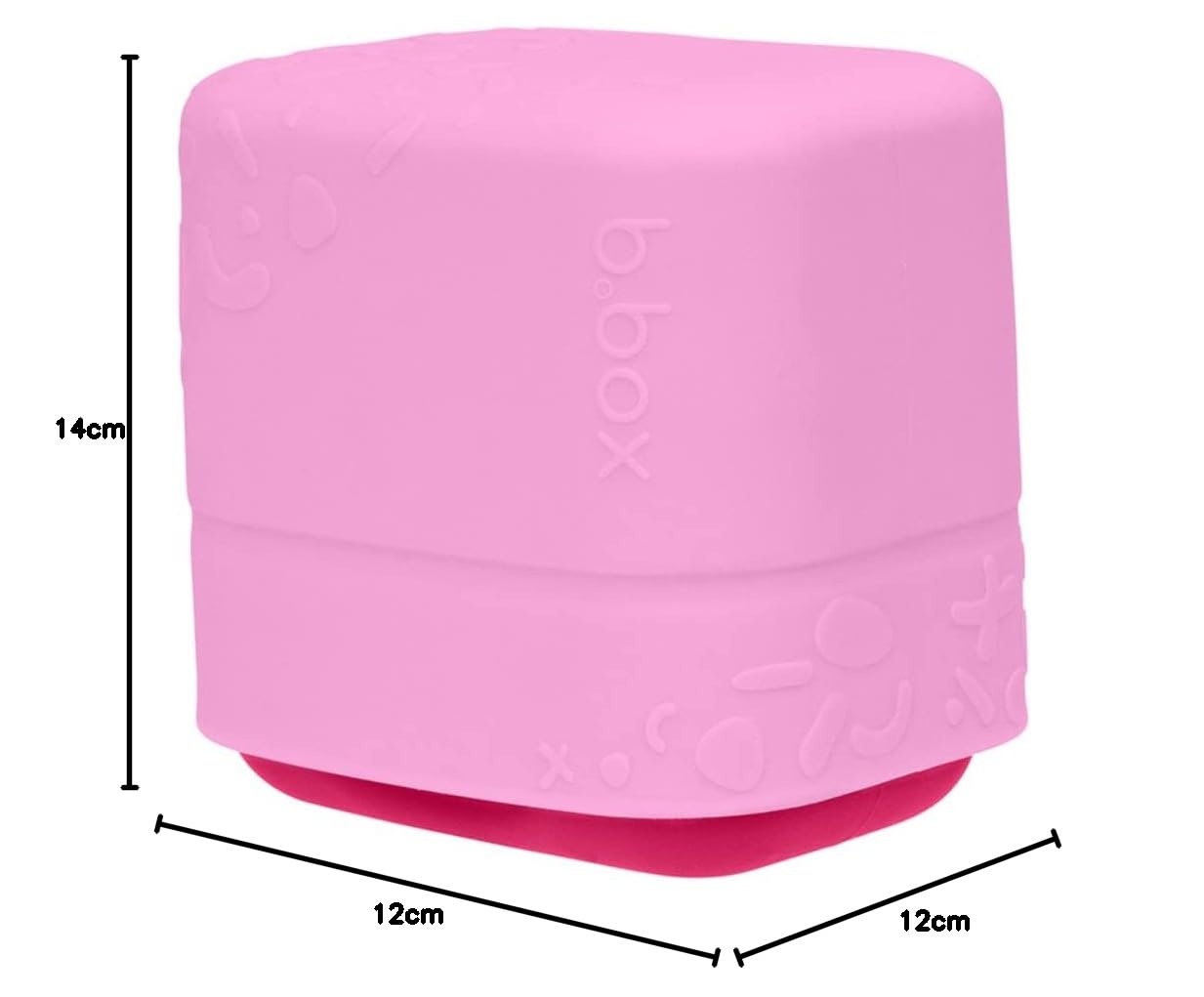 b.box Snackbox Silikon klein Beere Snackdose auslaufsicher