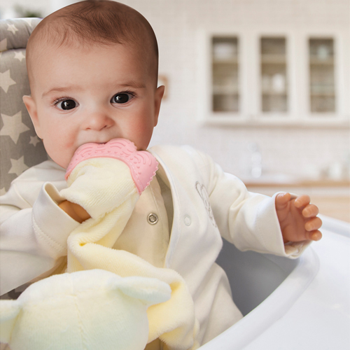 BabyJem Oyuncak Schlafbegleiter mit Beißring Plüsch BPA-frei