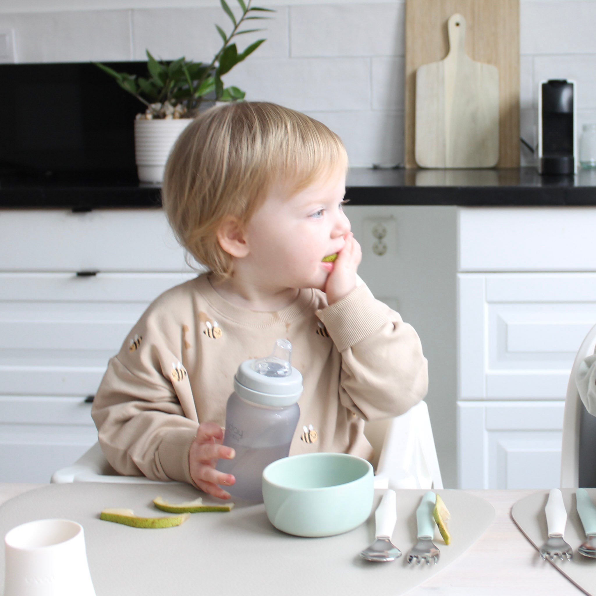 Everyday Baby Tableware Snackschale Silikon 2er Pack Beige