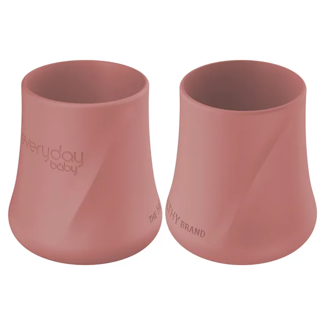 Everyday Baby Tableware Silikonbecher 2er Nature Red
