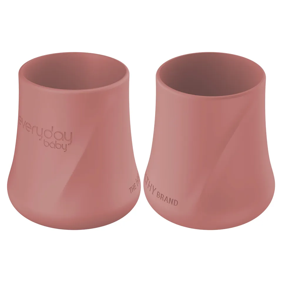 Everyday Baby Tableware Silikonbecher 2er Nature Red