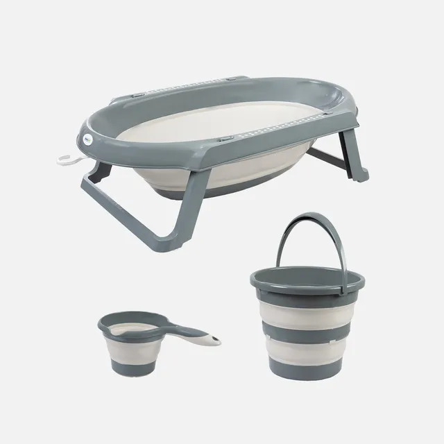 BabyJem Banyo Faltbares Badeset 3-tlg mit Wanne platzsparend