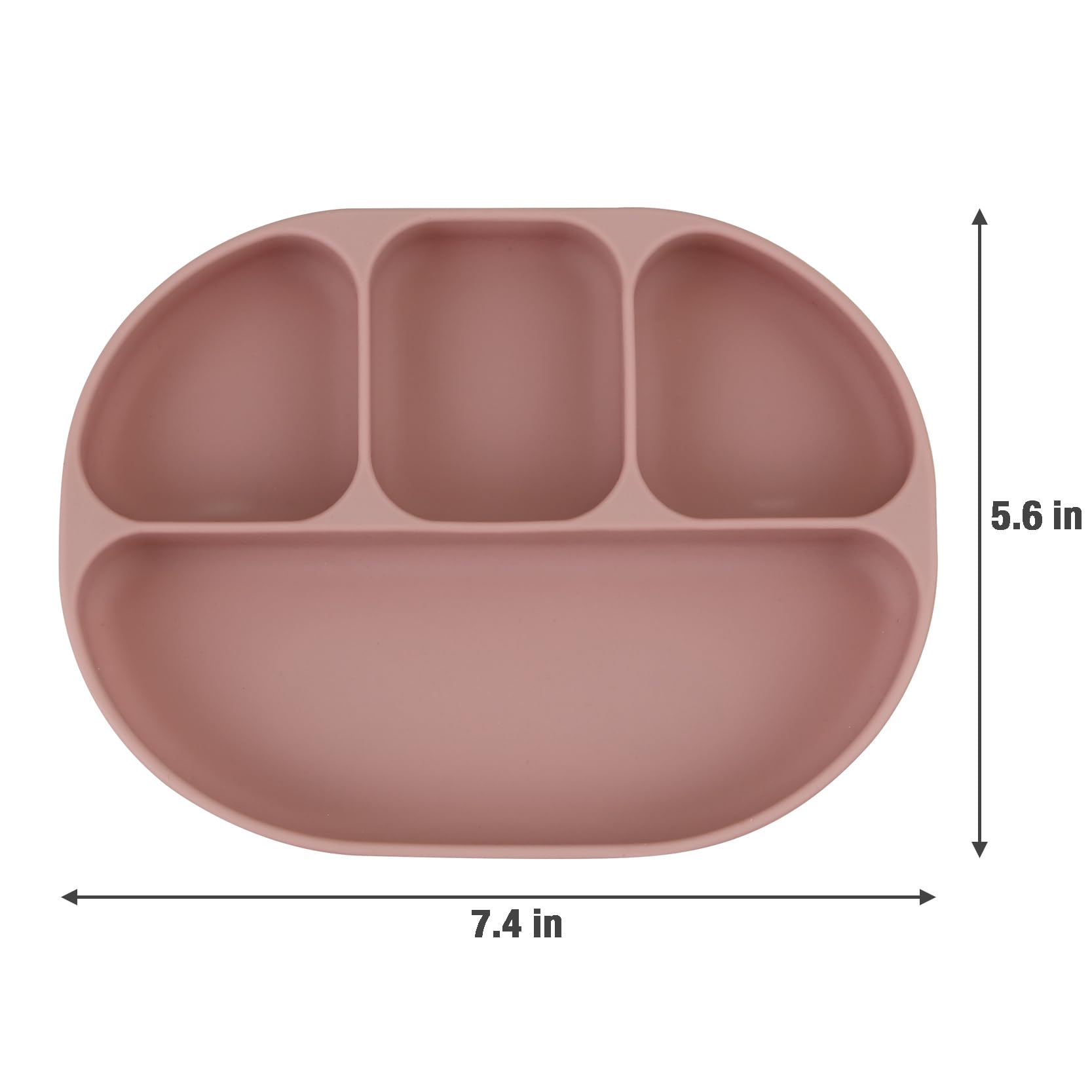 PandaEar Feeding Set Esslern-Set 12-tlg Silikon Rosa