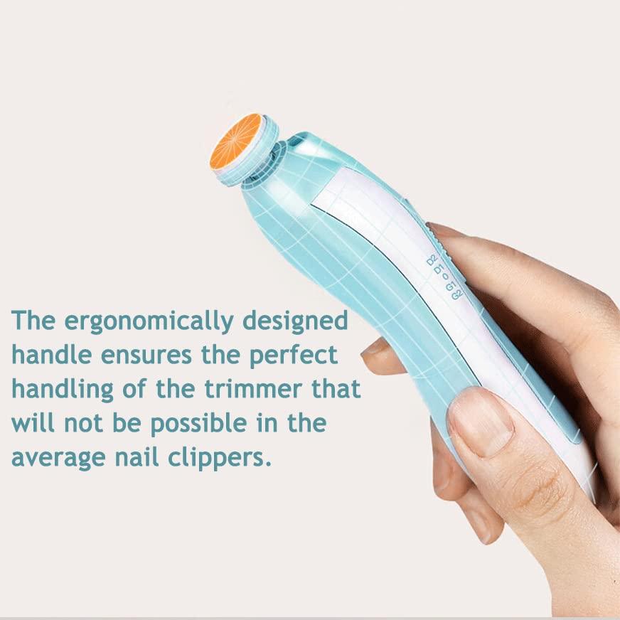 PandaEar Grooming Elektrische Nagelfeile Baby Blau Set