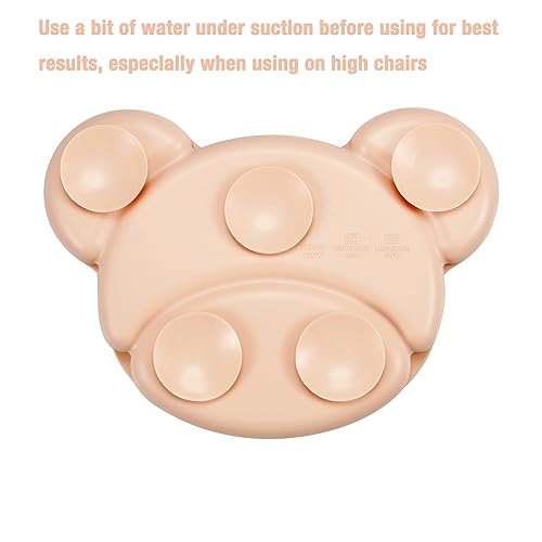 PandaEar Feeding Set Bärenteller Rosa Löffel Gabel