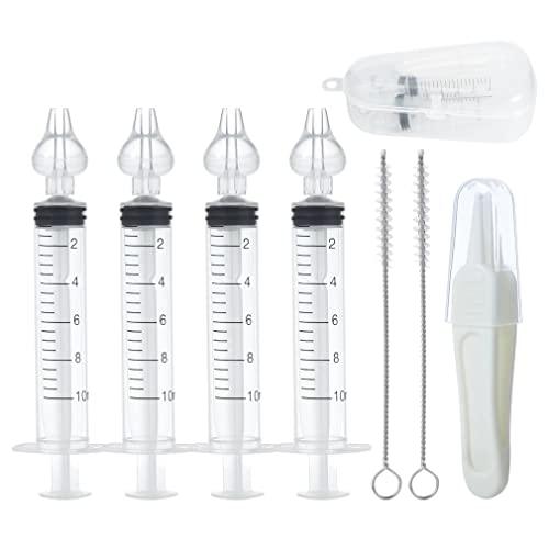 PandaEar Grooming Nasensauger Baby Silikon 4er Set Clear