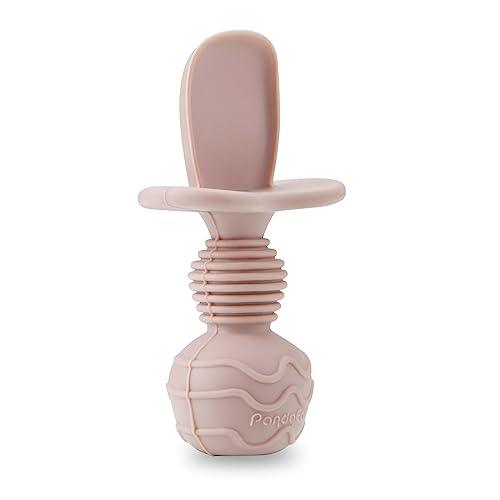 PandaEar Utensils Löffel Gabel Silikon Rosa 6er-Set BLW