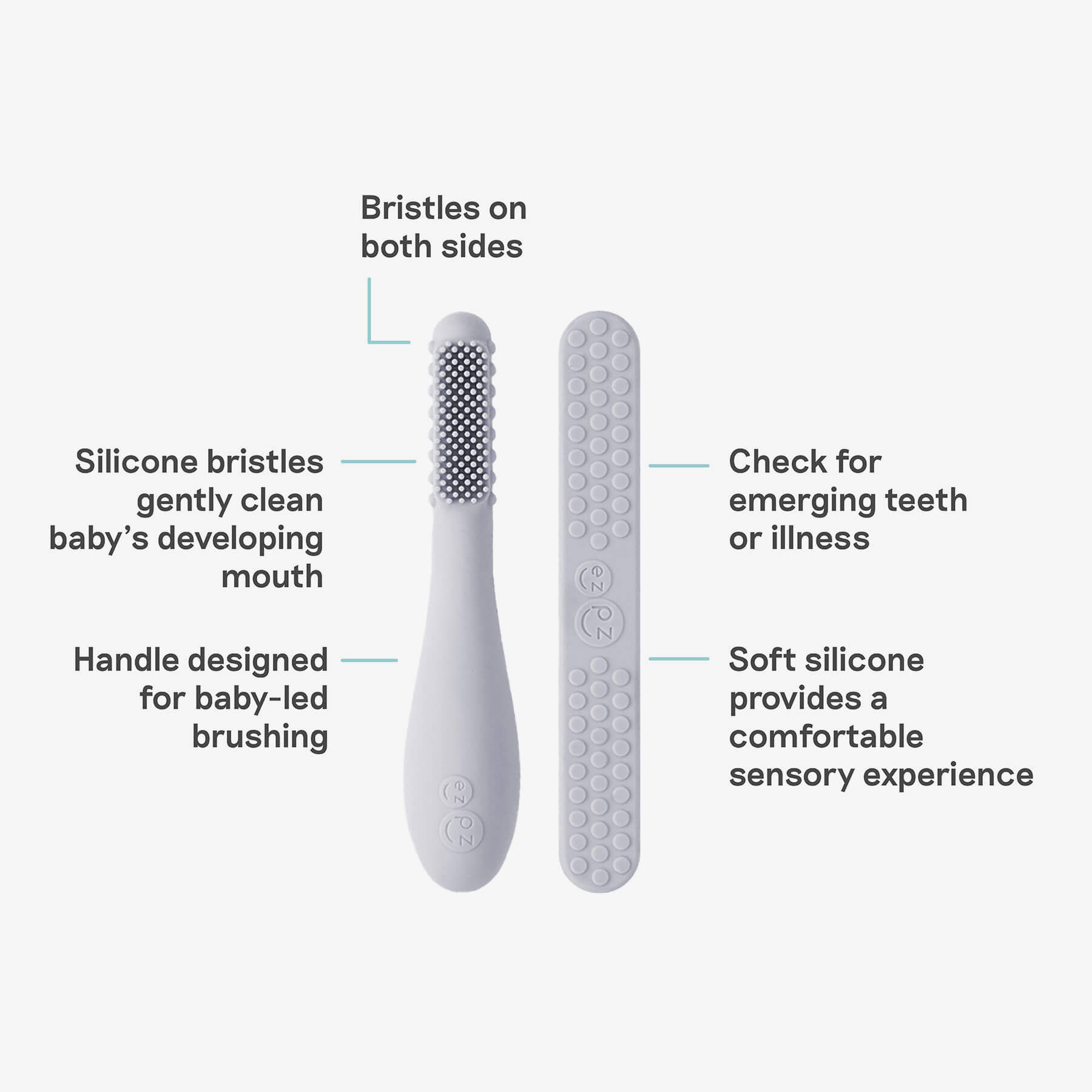 ezpz Pre-Feeding Baby-Led Zahnbürste Mundpflege Silikon