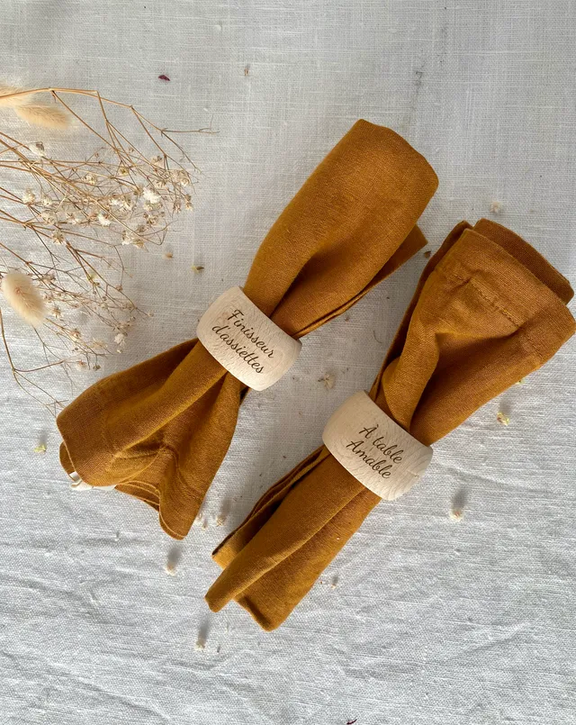 Les Petits Citrons Le Repas Serviettenring Holz 4,2cm graviert