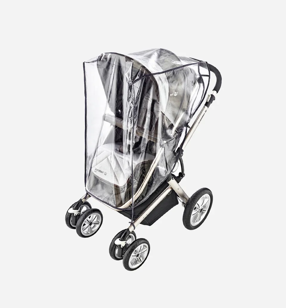 BabyJem Seyahat Kinderwagen Regenschutz Regenverdeck PVC transparent universal