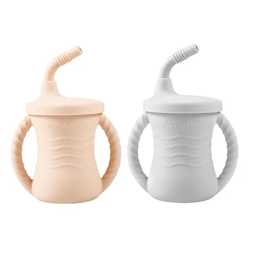 PandaEar Cup Training Becher Silikon 2er auslaufsicher