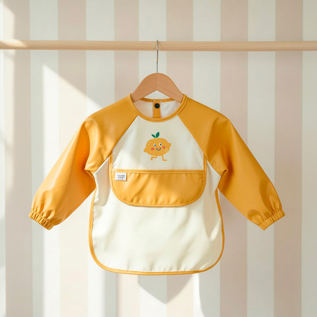 Les Petits Citrons Le Repas Maé Lätzchen mit Ärmeln S-L