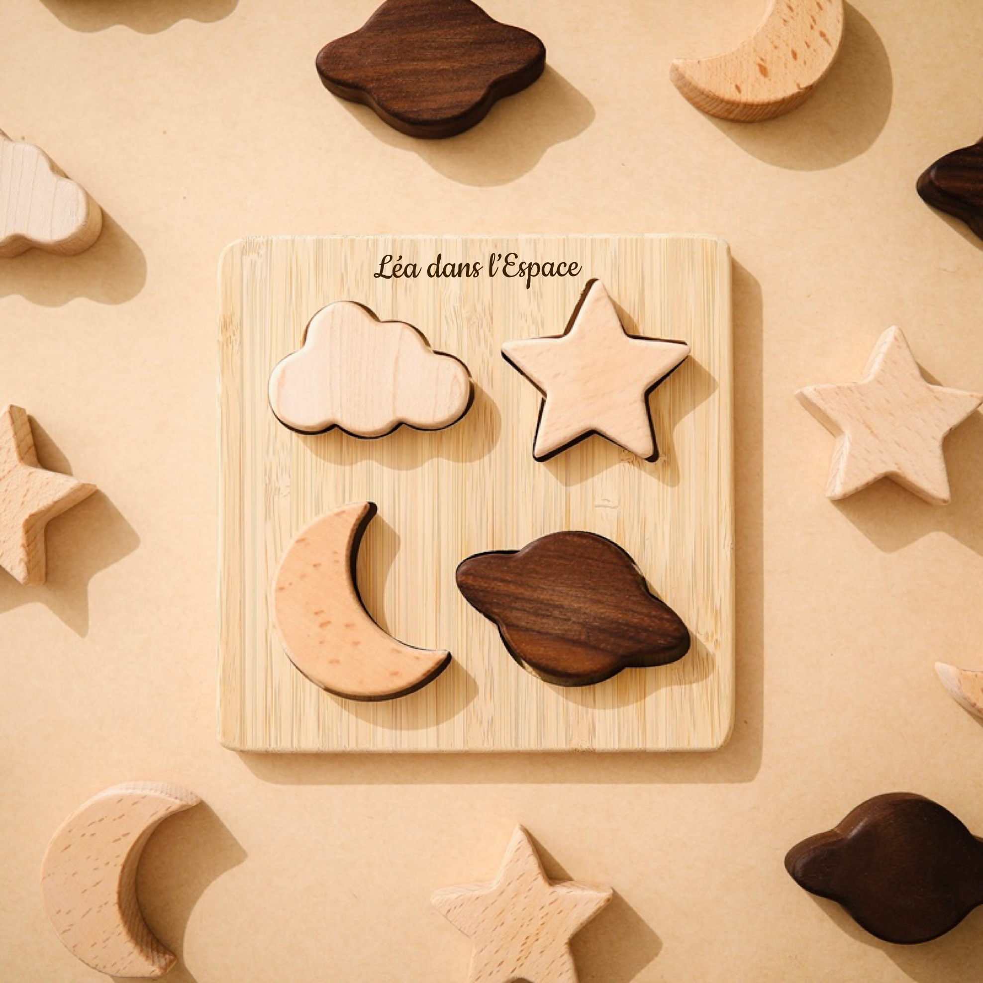 Les Petits Citrons Le Jeu Éloi Holzpuzzle 14 cm personalisiert
