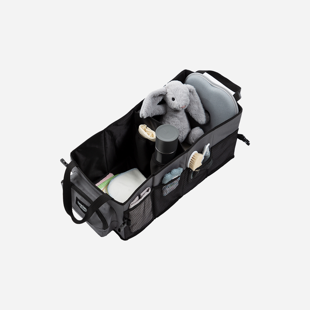 BabyJem Anne Organizer Windel-Caddy Stoff grau