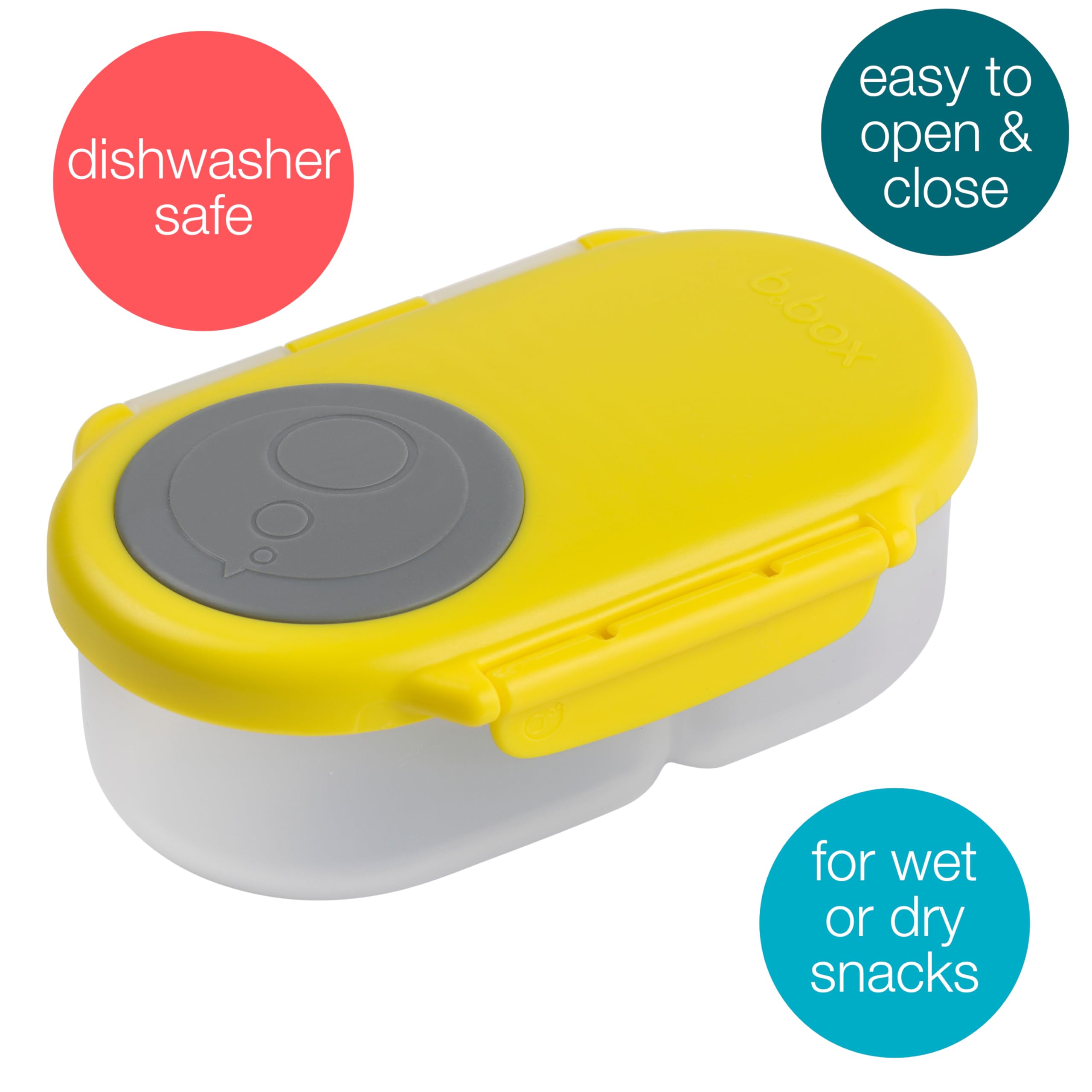 b.box Snackbox Frischhaltedose Zitronensorbet 2 Fächer