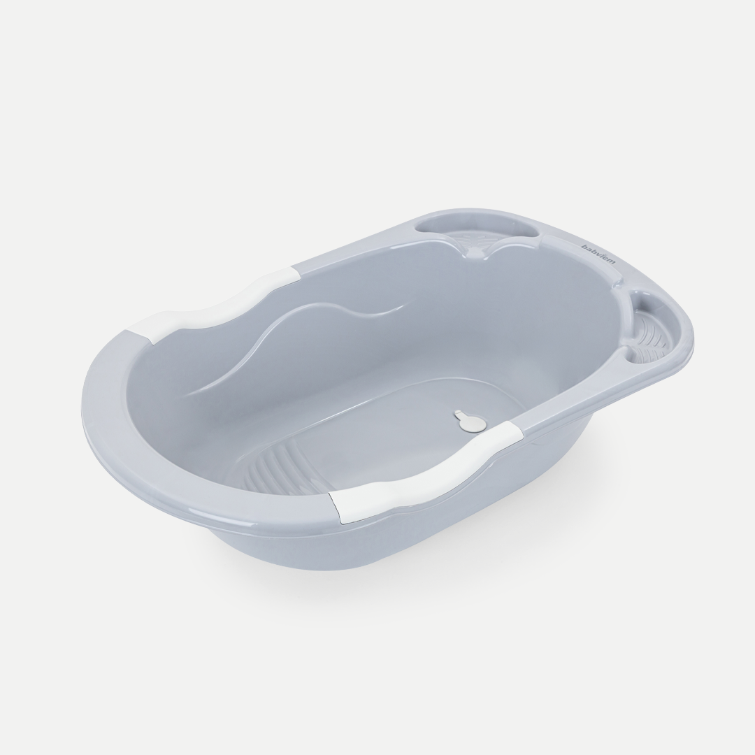 BabyJem Banyo Baby Badewanne mit Ablauf 0-18 Monate
