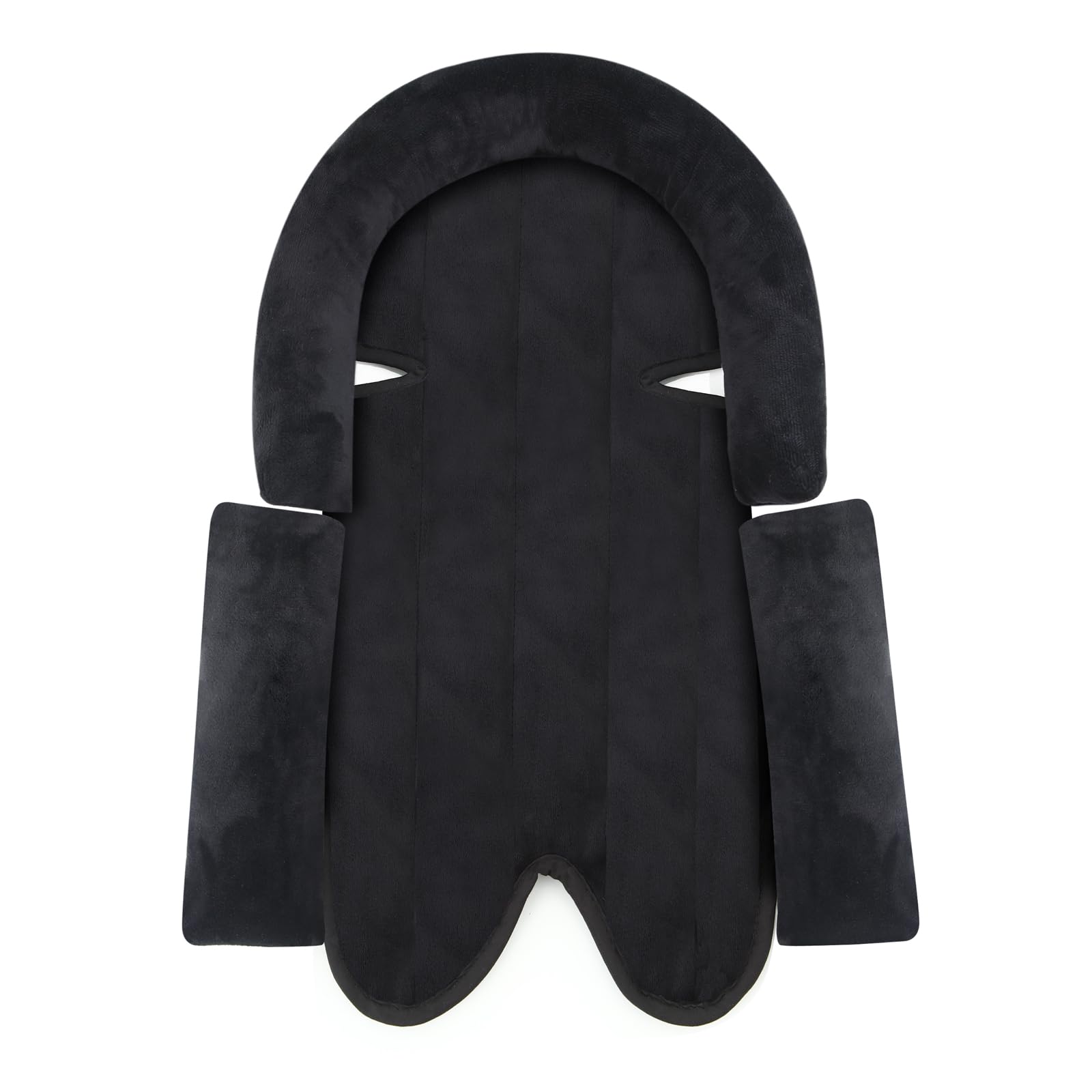 PandaEar Nursery Essentials Kopfstütze Sitzauflage Schwarz 3 in 1