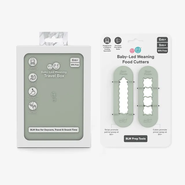 ezpz Kits Baby-Led Travel Bundle Esslern-Set Silikon Sage