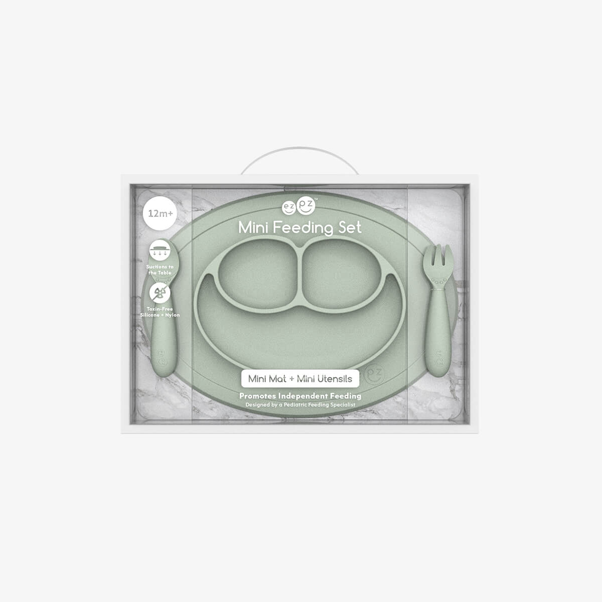 ezpz Mini Feeding Set Silikongeschirr 5er-Pack saugfest