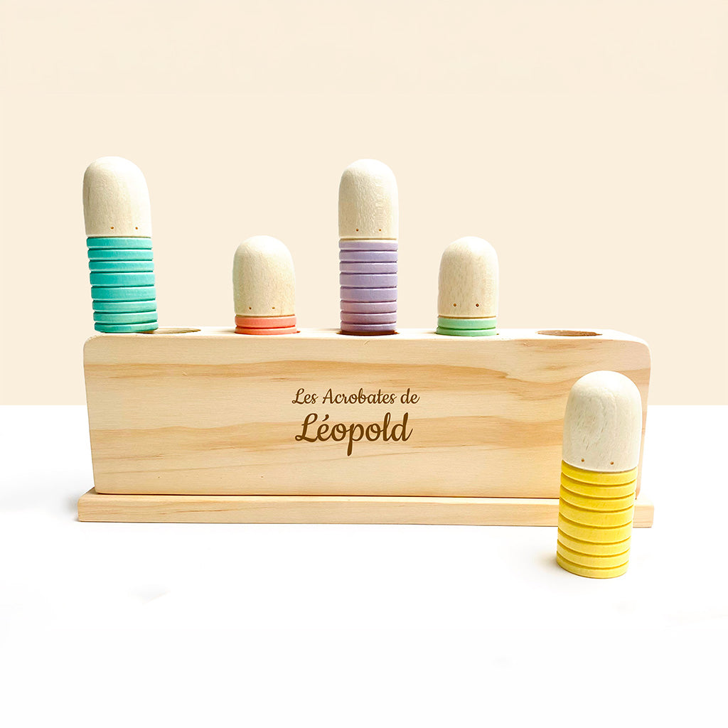 Les Petits Citrons Le Jeu Agathe les Acrobates Holzspiel