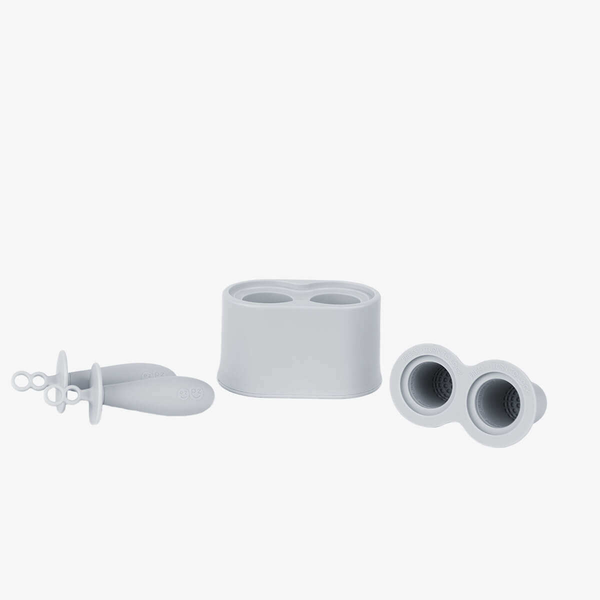 ezpz Tiny Pops Eisform Silikon Pewter 5er Beikost