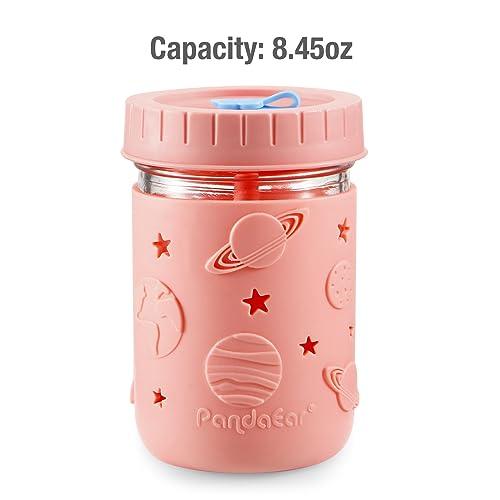 PandaEar Cup Glasbecher Mason Jar 4er-Pack Multicolor