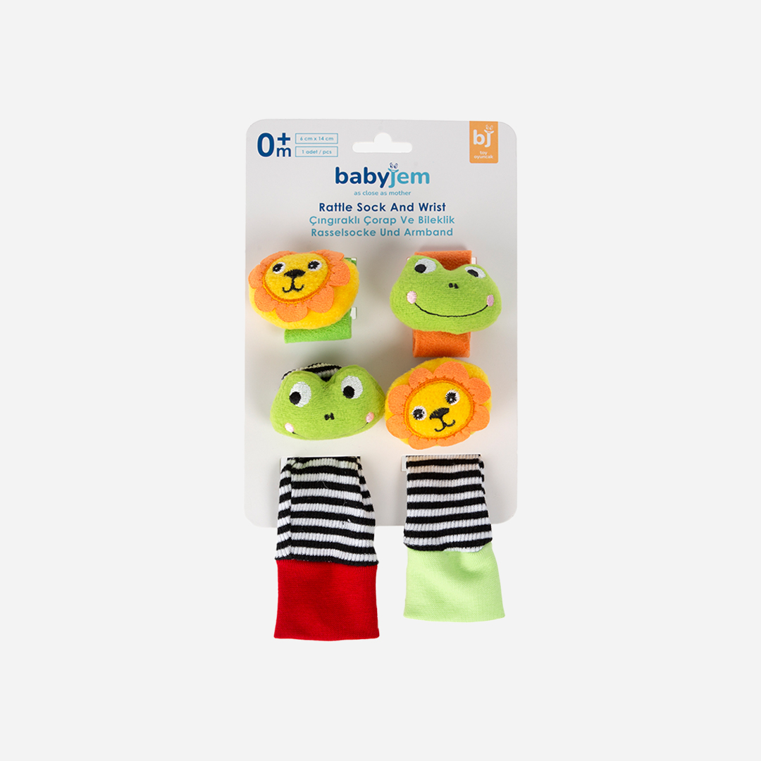 BabyJem Oyuncak Rasselsocken Armband bunt